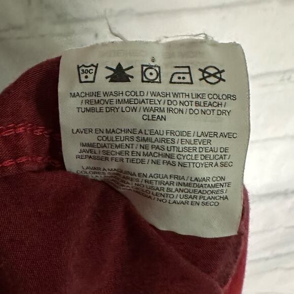 Hurley Mens Red and Black Button Down Shirt, Large, Pre-owned - Picture 6 of 6